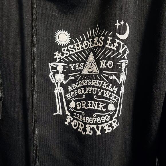 Black Graphic Hoodie - Picture 3 of 4